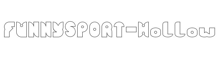 FUNNY SPORT-Hollow  フリーフォントのダウンロード