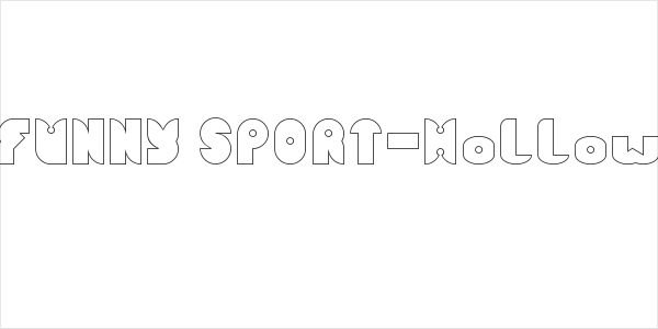 FUNNY SPORT-Hollow Logo