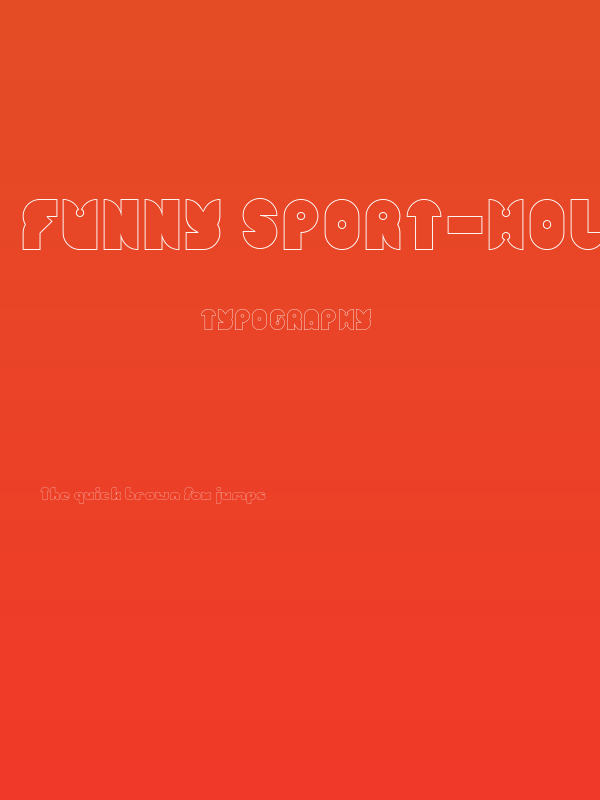 FUNNY SPORT-Hollow Poster