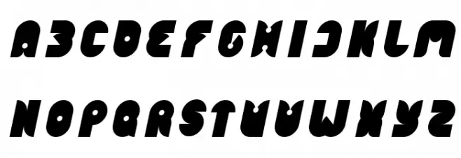 FUNNY SPORT Italic Schriftart Groß
