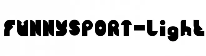 FUNNY SPORT-Light  Frei Schriftart Herunterladen