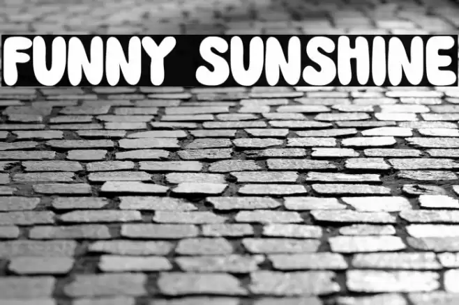 FUNNY SUNSHINE Font examples