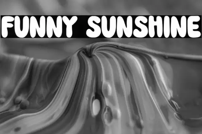 FUNNY SUNSHINE Font examples