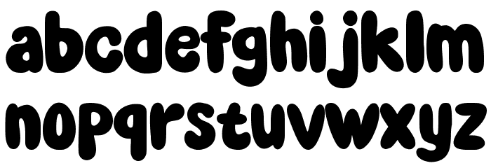 FUNNY SUNSHINE Font LOWERCASE