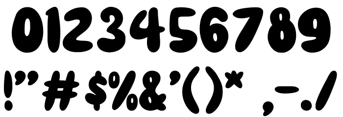 FUNNYBLONDE Font OTHER CHARS