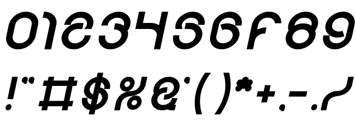 FUNRECORD Bold Italic Font OTHER CHARS
