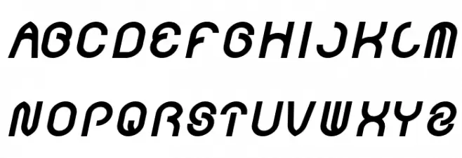 FUNRECORD Bold Italic 字体 大写