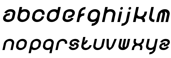 FUNRECORD Bold Italic Font LOWERCASE