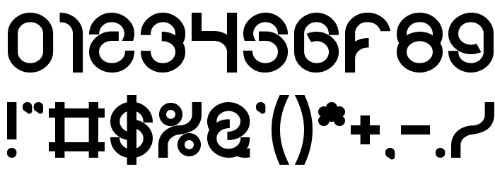 FUNRECORD Bold Font OTHER CHARS