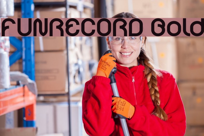 FUNRECORD Bold Font examples