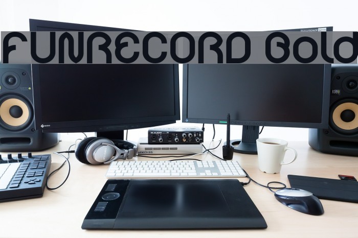 FUNRECORD Bold Font examples