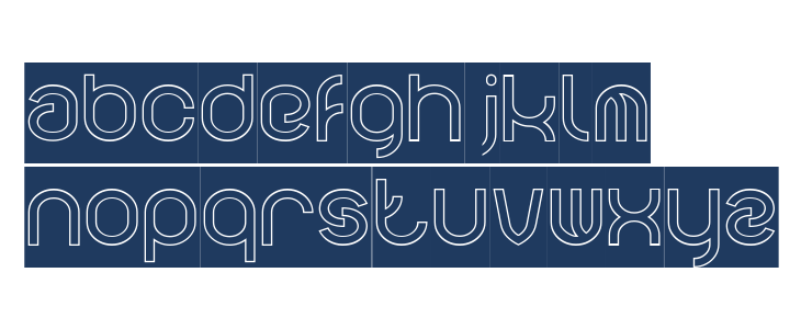 FUNRECORD-Hollow-Inverse Lowercase