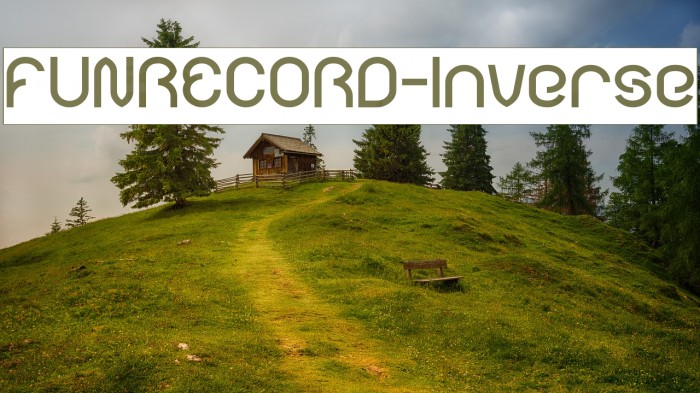 FUNRECORD-Inverse Font examples