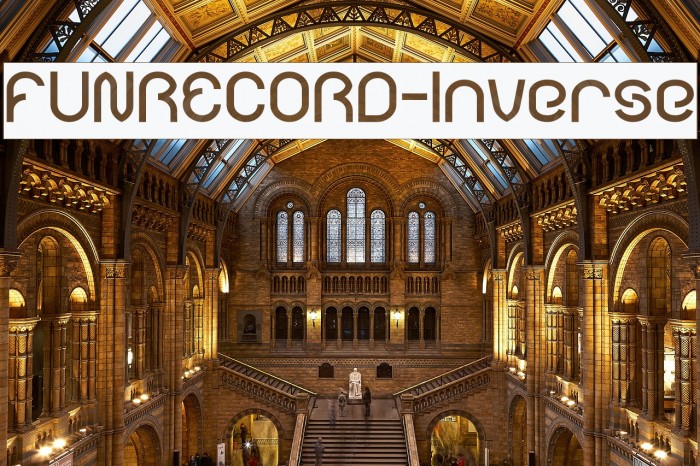 FUNRECORD-Inverse Font examples