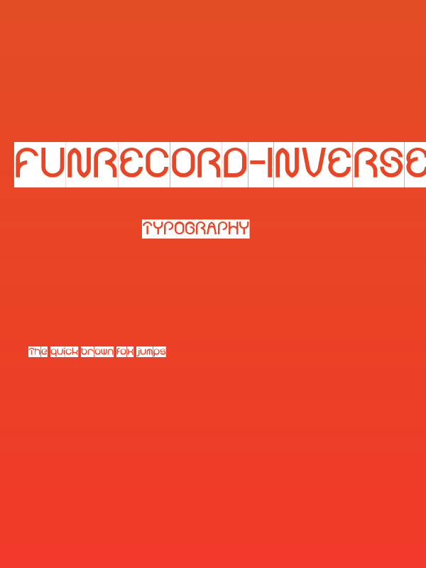 FUNRECORD-Inverse Poster