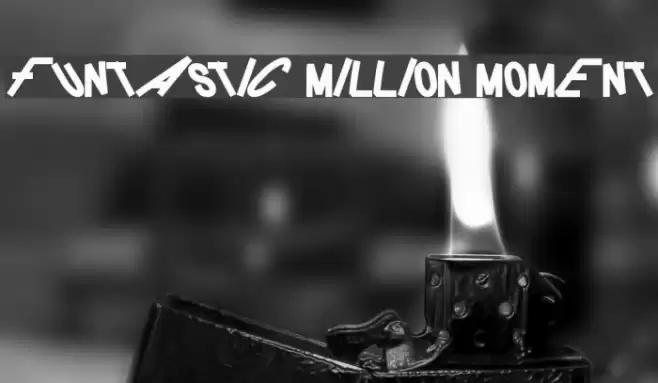 FUNTASTIC MILLION MOMENT Font examples