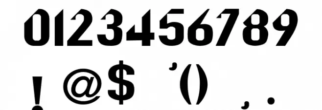 FURIOUS-Bold Font OTHER CHARS