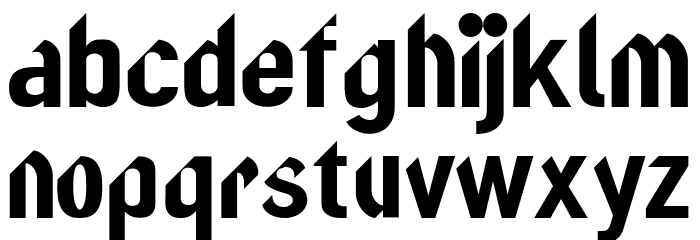 FURIOUS Bold Font LOWERCASE