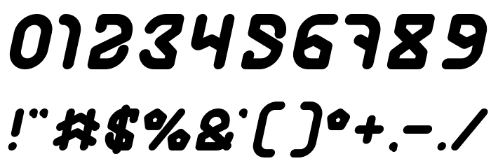 FUTURE Bold Italic Font OTHER CHARS
