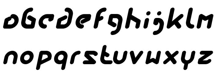 FUTURE Bold Italic Font LOWERCASE