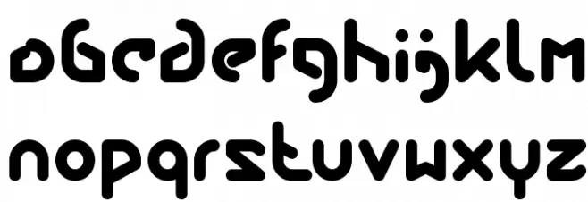 FUTURE Bold Font LOWERCASE