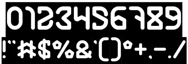 FUTURE-Inverse Font OTHER CHARS