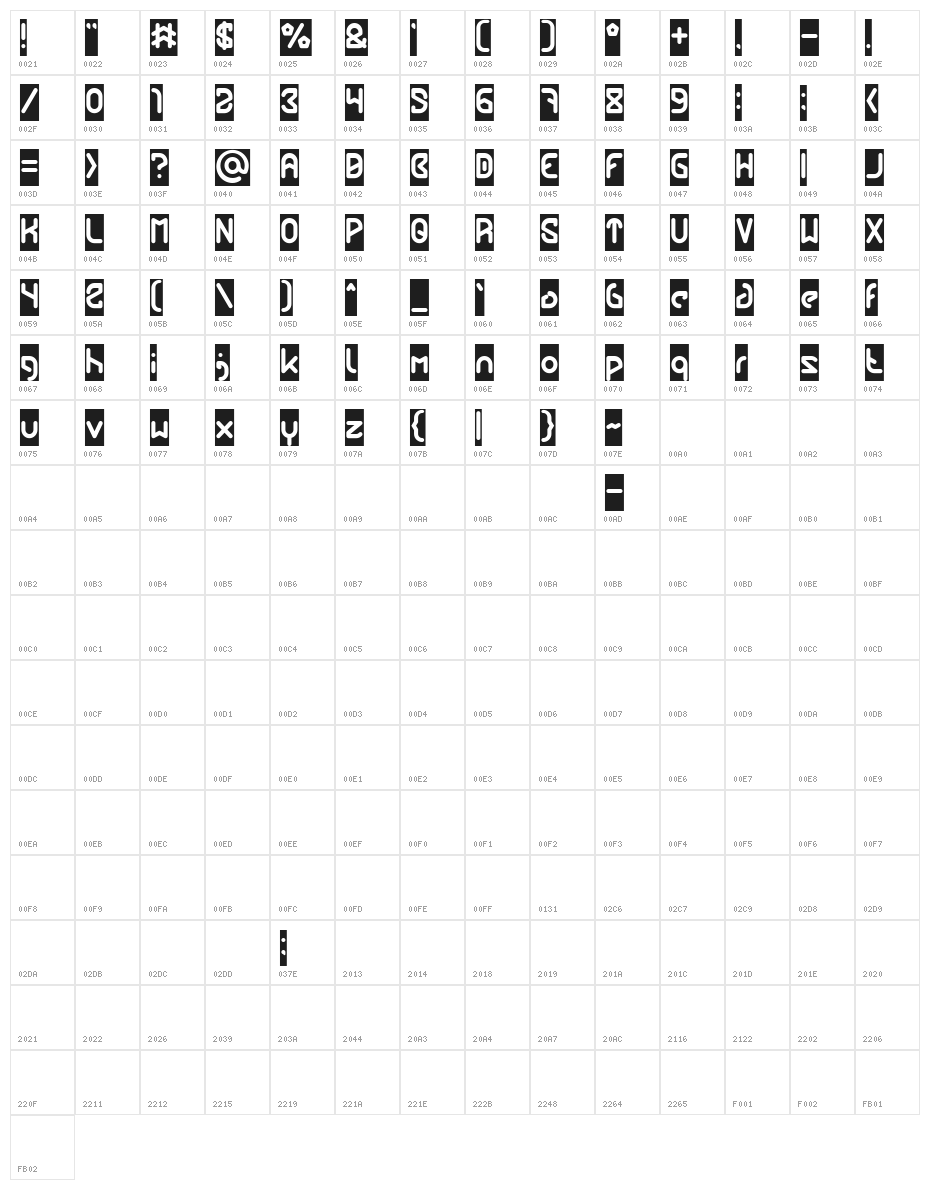 FUTURE-Inverse Character Map