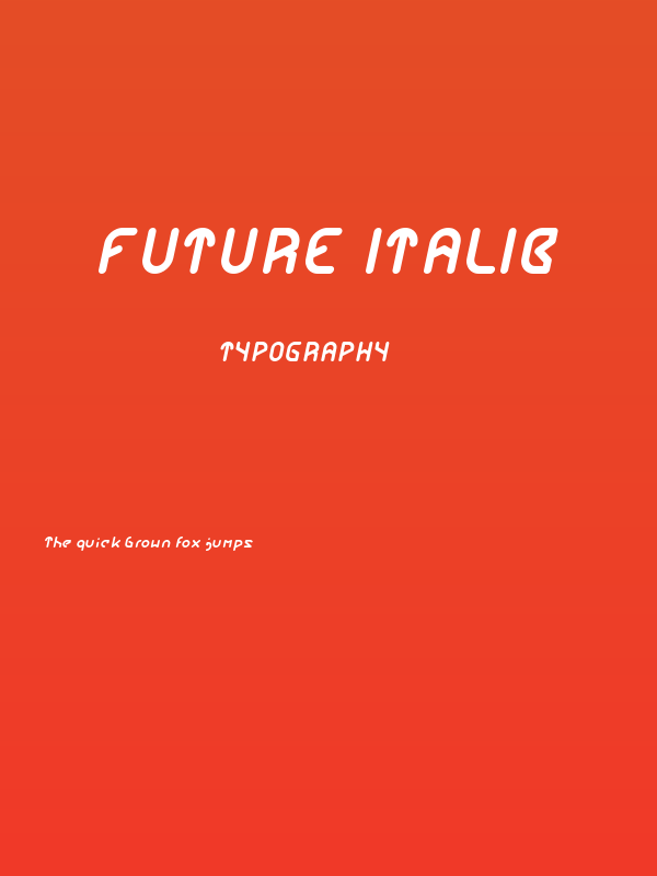 FUTURE Italic Poster