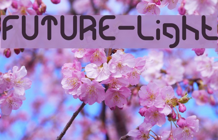 FUTURE-Light Font examples