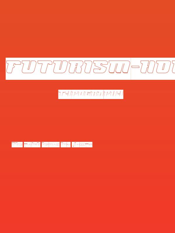 FUTURISM-Hollow-Inverse Poster