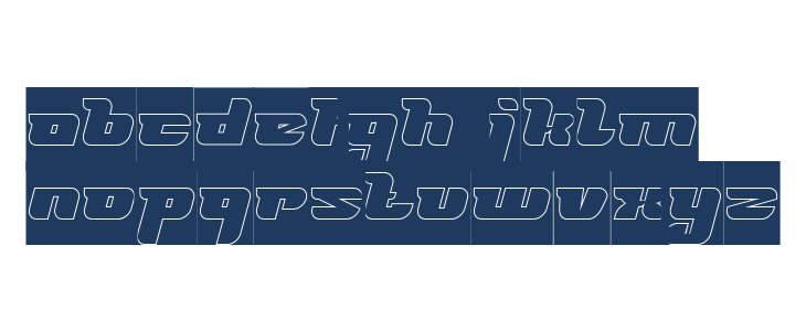 FUTURISM-Hollow-Inverse Lowercase