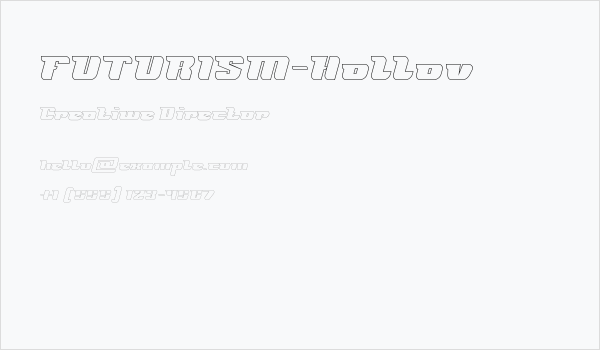 FUTURISM-Hollow Business Card