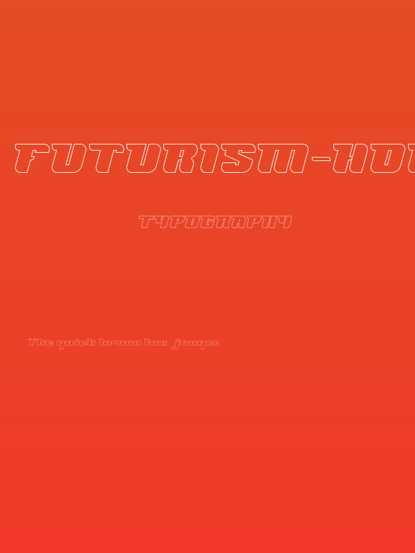 FUTURISM-Hollow Poster