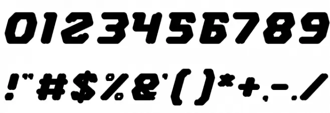 FUTURISTIC Bold Font OTHER CHARS