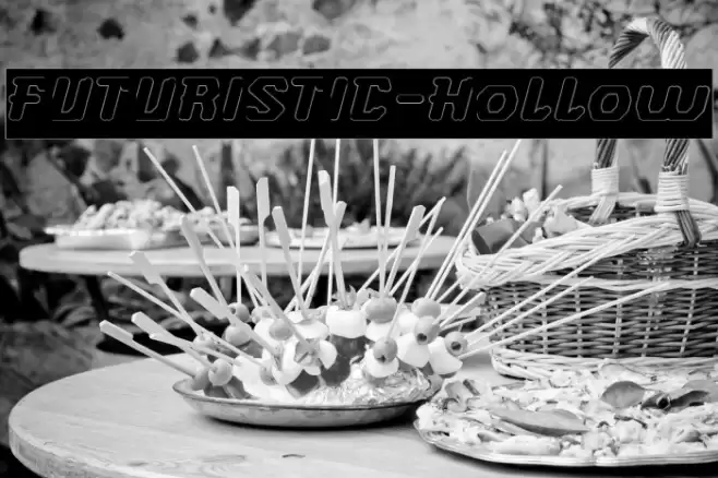 FUTURISTIC-Hollow Font examples