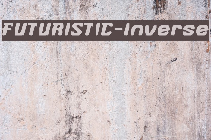 FUTURISTIC-Inverse Font examples
