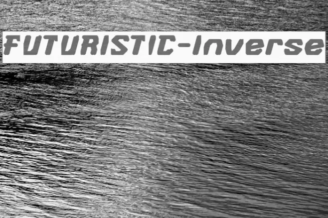 FUTURISTIC-Inverse Шрифта examples