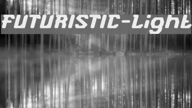 FUTURISTIC-Light Шрифта examples
