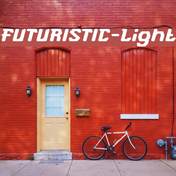 FUTURISTIC-Light Font examples