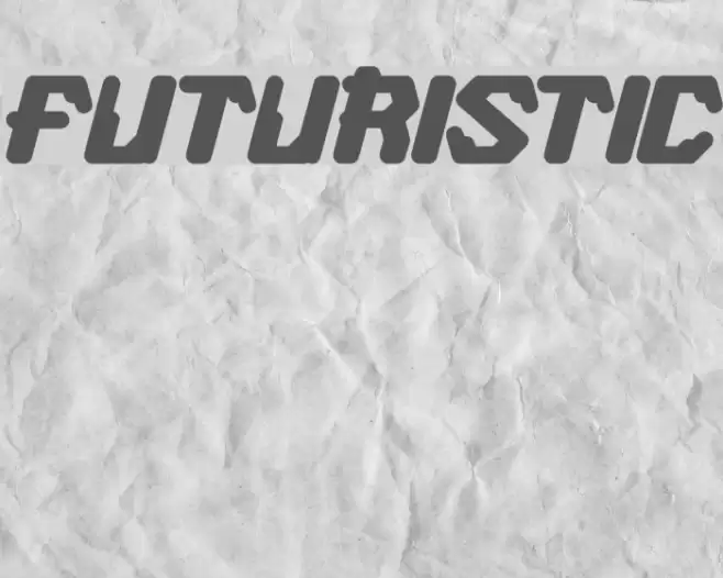 FUTURISTIC Шрифта examples