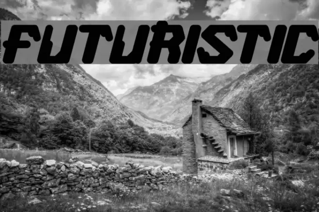 FUTURISTIC Шрифта examples