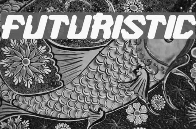FUTURISTIC Font examples