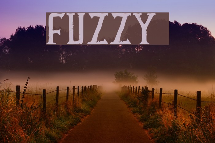 FUZZY bold Font examples