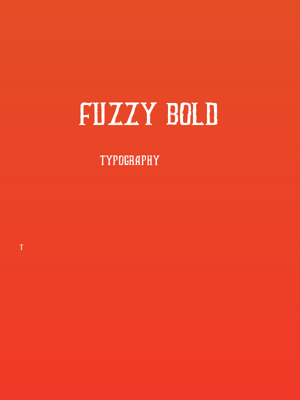 FUZZY bold Poster