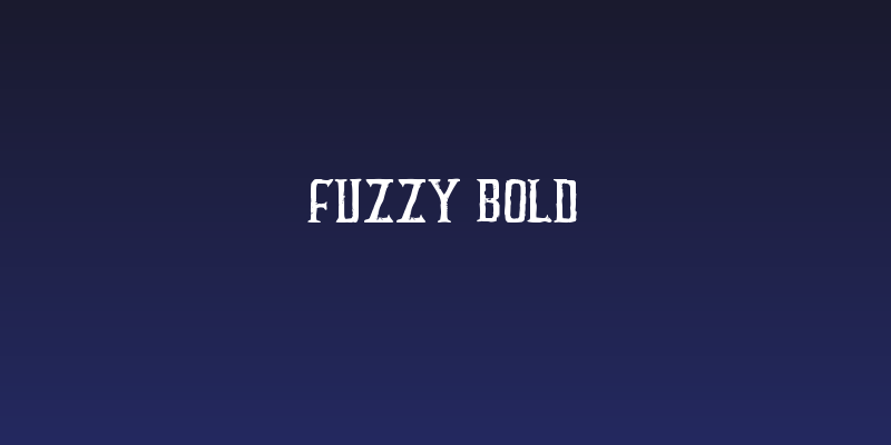 FUZZY bold Social Header