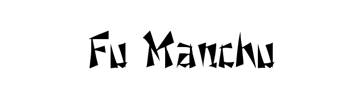 Fu Manchu Font
