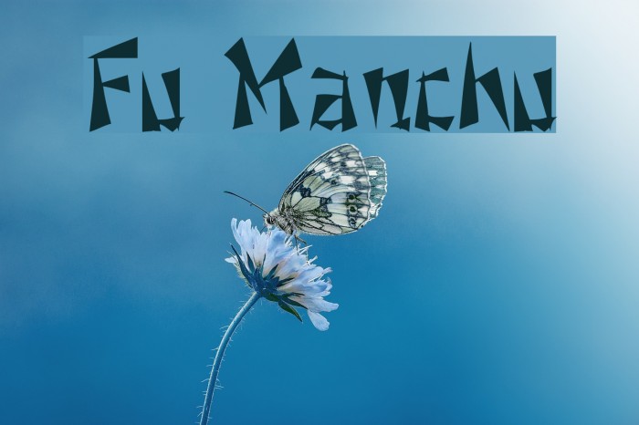 Fu Manchu Font examples