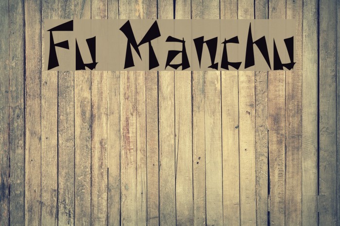 Fu Manchu Font examples