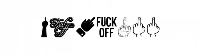 Fuck Off  Frei Schriftart Herunterladen