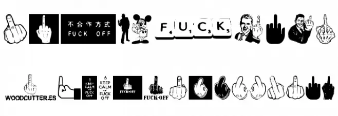 Fuck Off Font OTHER CHARS